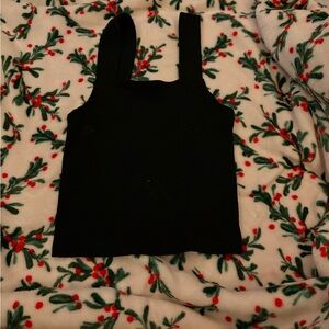 Black size small cropped tank top